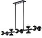 Kichler LED Hanglamp Palta | 10X E27 Max 40W | Satin Black