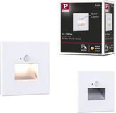 Paulmann Edge LED Wandinbouwlamp – Wit Mat – 2700K Warmwit – 1,2W – 25 lm – 230V