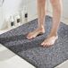 COSYLAND Antislip douchemat, 60 x 60 cm, zwart en wit
