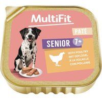 MultiFit MultiFit natvoer voor honden paté senior Gevogelte 12x150 g