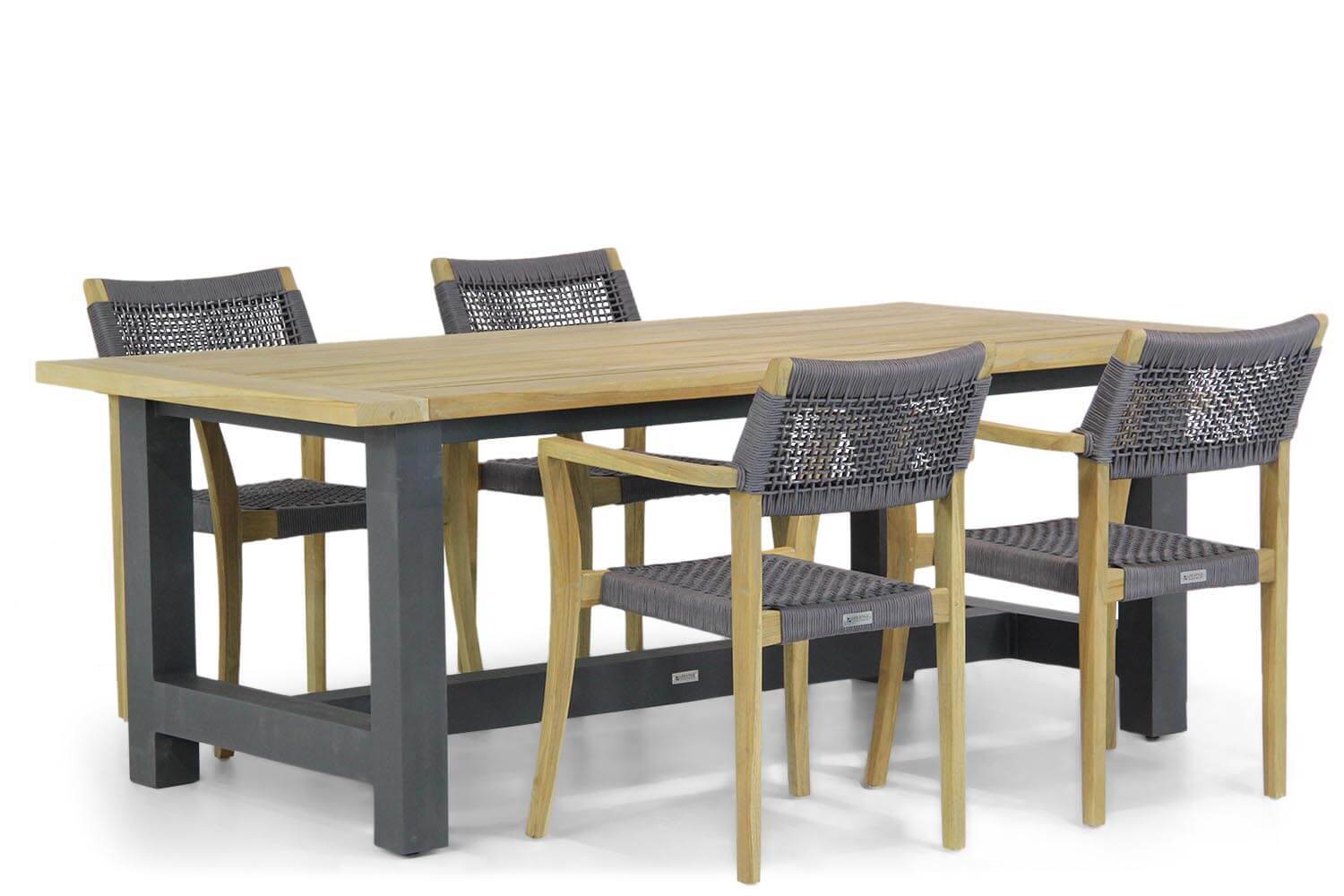 Lifestyle Garden Furniture Lifestyle Dallas/San Francisco 200 cm dining tuinset 5-delig