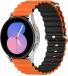By Qubix Qubix Ocean Style bandje - Oranje / Zwart - Geschikt voor Xiaomi Mi Watch / Watch 2 / Watch S1 / S2 / S3 / S4 (47mm)
