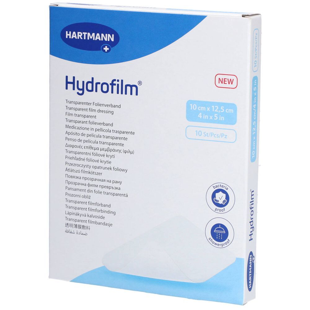 Hartmann Hydrofilm® 10 cm x 12,5 cm - 10 pleisters