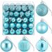 vidaXL Kerstballenset - 100 stuks - Turquoise - 4 cm - Polystyreen