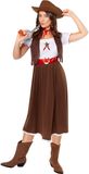 Amscan Wild West Cowgirl Dameskostuum Maat 10-12