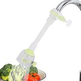 Sans marque Extenseur de robinet réglable - Tuyau de robinet de cuisine - Économie d'eau cuisine - Rotation à 360 degrés - 18 cm - Vert
