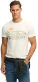 Superdry Outdoors Mountain Rlxd Tee M1012358a 71d Off White Mannen Maat L