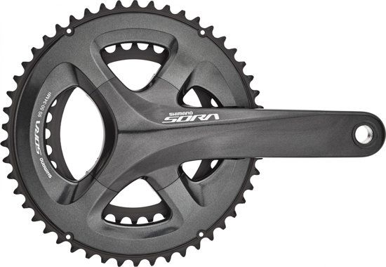Shimano Sora FC-R3000 Crankstel - 2x9 speed - 50/34T - 175mm - Grijs/Zwart