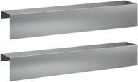 vidaXL Afdekprofiel voor tuinafboording 2 st 100 x 20 x 15 cm