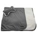 FouFou Dog Luxe Sherpa Puppy Dekenset met Beenkussen, Houtskoolgrijs