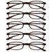 Opulize Fly 5 Stuks Zak Formaat Super Licht Leesbril Mat Bruin Mannen Vrouwen RRRRR67-2 +3,50