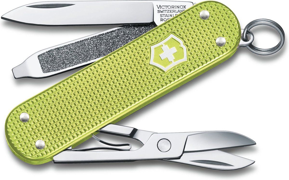 Victorinox Classic Alox Colors Zakmes - Lime Twist - 5 Functies