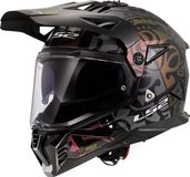 LS2 Helm Pioneer II Rangi MX702 Zwart / Paars Maat L