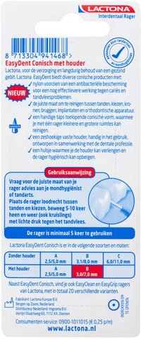 Lactona Ragers Easygrip Type B 3-7 mm - Tandenrager - 6 stuks