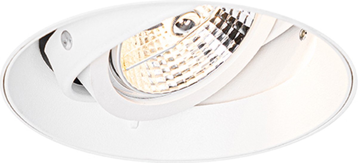 QAZQA oneon - Moderne Inbouwspot - 1 lichts - L 19.4 cm - Wit - Woonkamer | Slaapkamer | Keuken