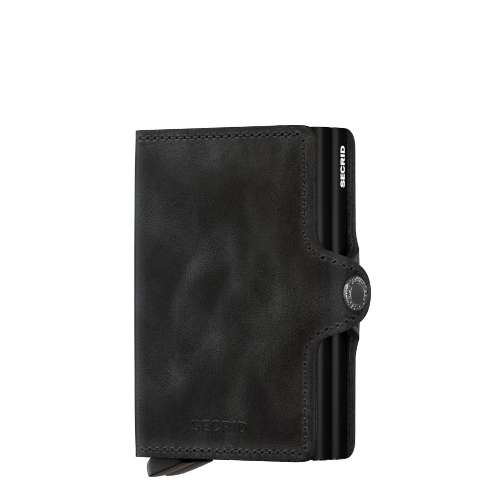 Secrid Twin Wallet Portemonnee Vintage Black - Zwart - 8718215282983