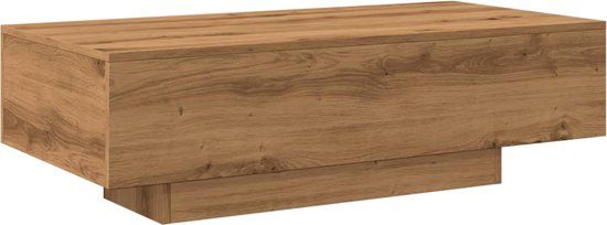 vidaXL Salontafel 100x49,5x31 cm bewerkt hout artisanaal eikenkleur