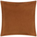 Yard Merton Velvet Polyester Gevuld Kussen - Pecan - 55x55cm