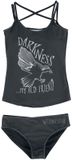 Wednesday Darkness... My old friend Dames Bikini Set - Zwart - XXL