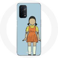 Maniacase Etui voor Oppo A74 5G Inktvis spel reuze pop
