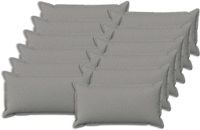 vidaXL Kussensloop HOUTEN Wolkgrijs Faux Linnen 40 x 80 cm (12 stuks)