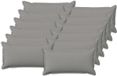 vidaXL Kussensloop HOUTEN Wolkgrijs Faux Linnen 40 x 80 cm (12 stuks)