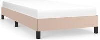 vidaXL Bedframe Kunstleer Cappuccinokleurig 100x200 cm