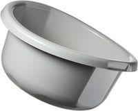 KADAX Kunststof kom, spoelbak in verschillende maten en kleuren, robuuste wasbak, universele kom, spoelbak voor badkamer, wasruimte (20 l, grijs)