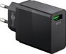 Goobay USB thuislader met 1 poort - Quick Charge 3.0 - 18W - Zwart