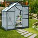 Outsunny Polycarbonate Greenhouse - 190x132x201cm - Green, Transparent