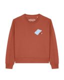 Watapparel Sweatshirt 'Swimmingpool chilling' oker