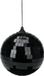 Décoration de Noël boule disco - 1x - noir - 10 cm - plastique