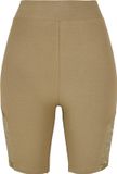Urban Classics High Waist Lace Inset Korte cycle broek - Vrouwen - Groen - XL