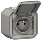 Legrand PLEXO DIY contactdoos compleet IP55 - grijs