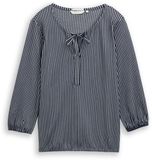 Tom Tailor Chemisier à rayures - Taille XS - bleu marine blanc rayure fine