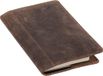 Pride and Soul 30124 - leren hoes DIN A5 PERKINS, leren omslag voor notebook, boekomslag van echt leer, boekomslag in bruin, omslag met bladwijzer, 8 visitekaartjessleuven en pennenlus