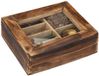 Atmosphera Taly Incens Giftbox – Manguierhouten Doos met 100 Wierookstokjes en 40 Cones – 15 × 13 × 4 cm