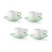 Guzzini EVERYDAY Set van 4 koffiekopjes met schotel - Mauve groen - 081701243