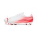 Puma Chaussures de football ATTACANTO II FG/AG pour homme, blanc-ultra rouge, pointure 44