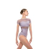 Basilica Dancewear BAW0311 Marian Turnpakje voor dames, met mesh-details, X-Small, taupe