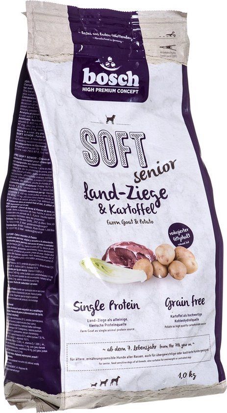Bosch Soft Senior Hondenvoer - Geit & Aardappel - 1 kg