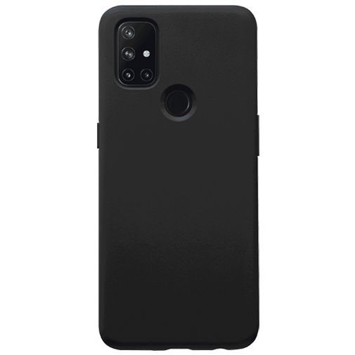 OnePlus Nord N10 Back Cover - Zwart - Kunststof