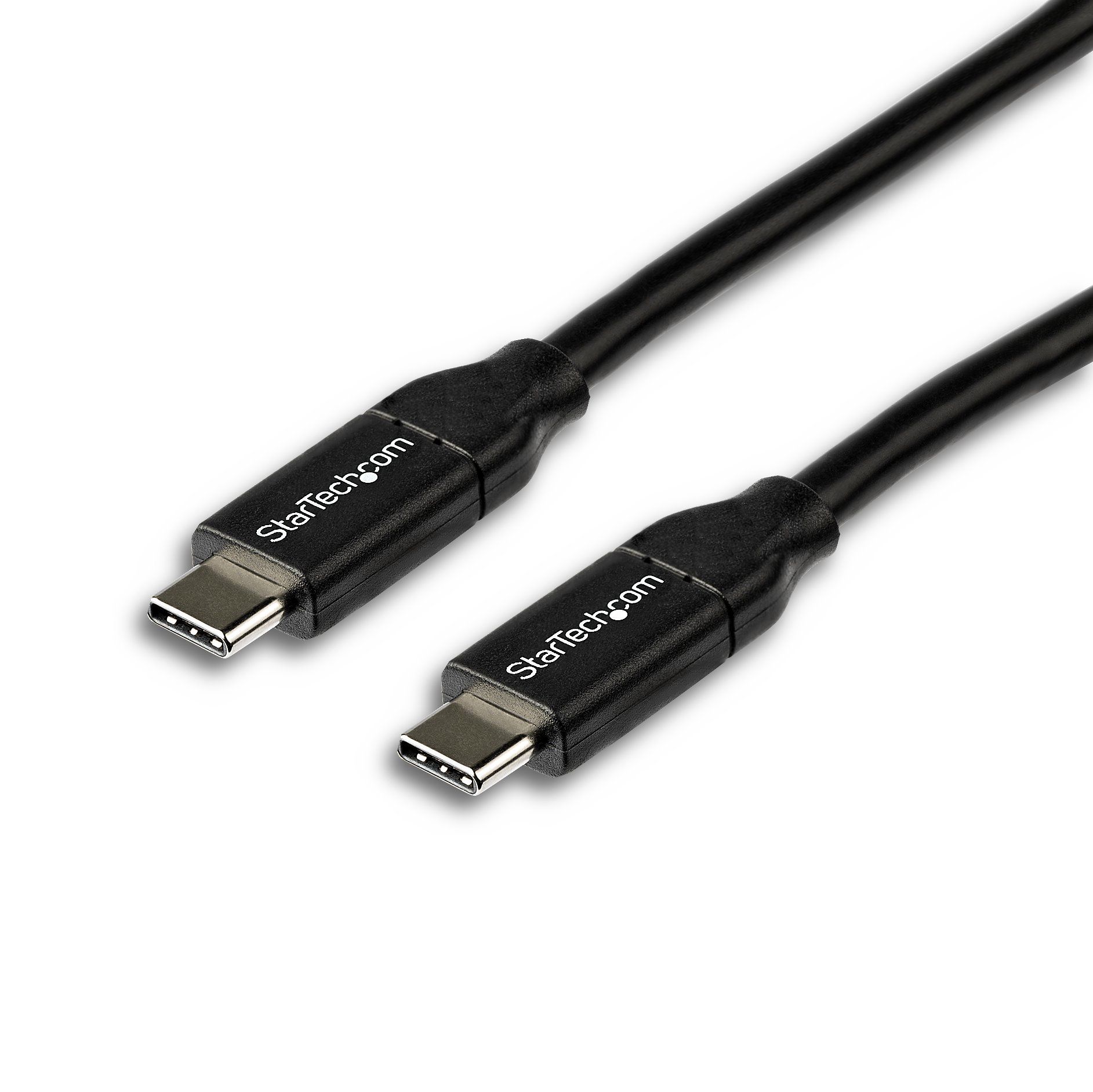 StarTech.com 2m USB-C naar USB-C kabel - 5A/100W PD - USB 2.0 - Zwart
