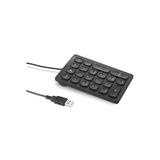 Kensington Bedraad Numeriek Toetsenblok, 21 Toetsen en 4 Sneltoetsen, Stille Platte Toetsen, Compact USB-A Numeriek Toetsenbord, voor Windows, macOS en Chrome OS (K79820WW)
