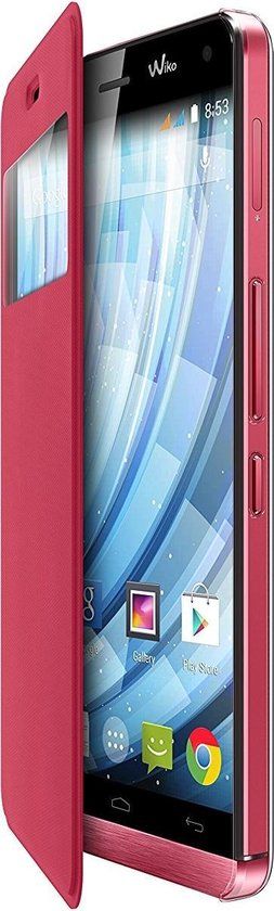 Wiko 3700738102317 mobiele telefoon behuizingen Flip case Koraal