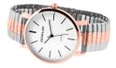 EXCELLANC Herenhorloge Roestvrij Staal Mineraalglas Zilverkleurig Rond Wit