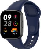 By Qubix Qubix - Siliconen bandje - Donkerblauw - Geschikt voor Xiaomi Redmi Watch 3