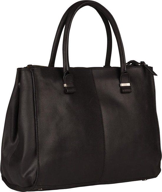 Burkely Vintage Wieske Handtas - Zwart - Leer - Unisex
