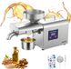 VEVOR Elektrische Oliepers 3,75 Kg/U, Oliemolen 750 W, Automatische Oliepersmachine met Warm Persen van 50 °C Tot 300 °C, Oliemachine Geschikt voor Pinda's, Sesam, Sojabonen en Amandelen, Roestvrij Staal
