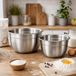 Set van 2 Mengkommen - Inox 2,5L en 3,5L
